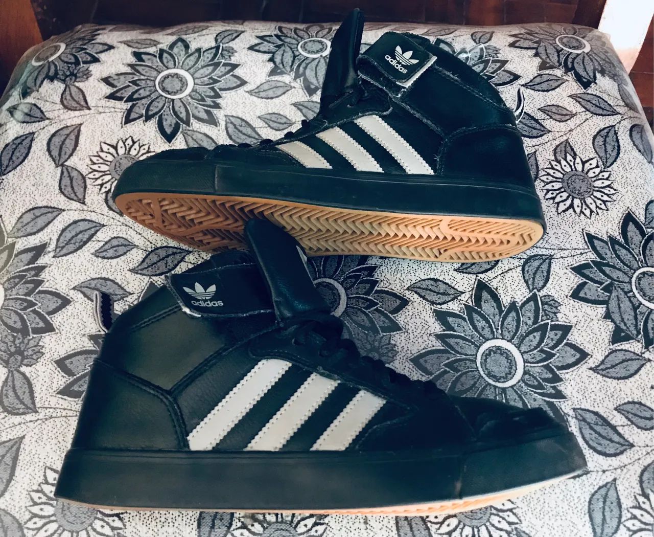 Adidas Black Midd   Em Couro *.   39 - Foto 4