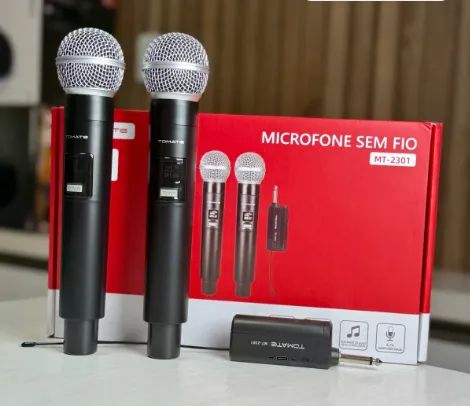 Microfones Sem Fio MT-2301 Tomate