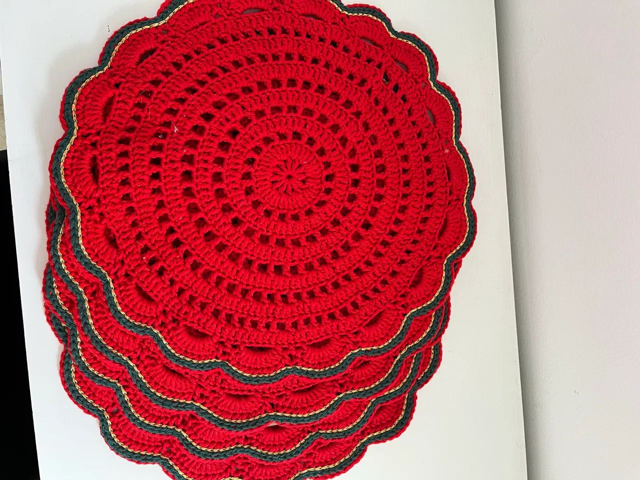 Susplat de crochê para o Natal 4 unidades - Foto 2