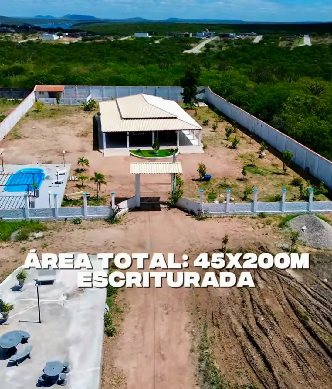 ÁREA + CHÁCARA Á VENDA
