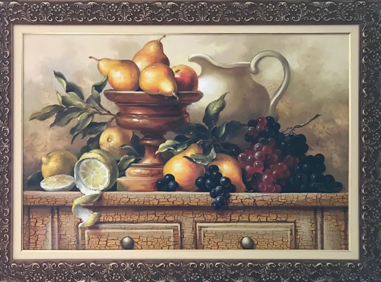 Quadro Decorativo Natureza Morta com Moldura