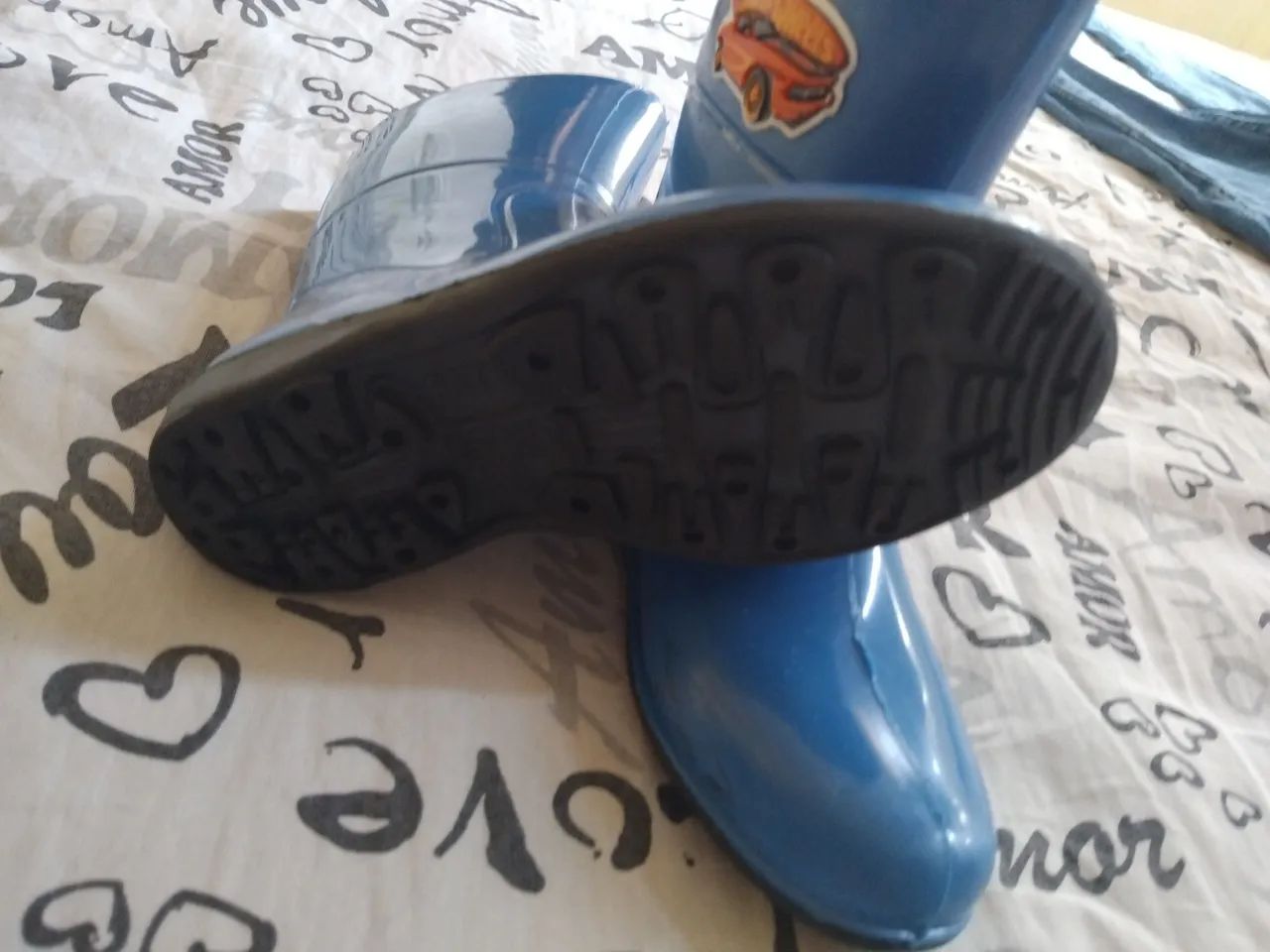 Botas de chuva Hot Wheels - Azul - Foto 2