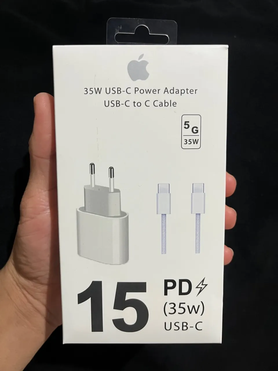 Carregador Apple 35W USB-C Original - Novo