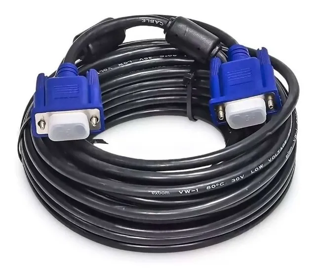 Cabo Vga X Vga Com Filtro 15 Metros Para Projetor Monitor Tv