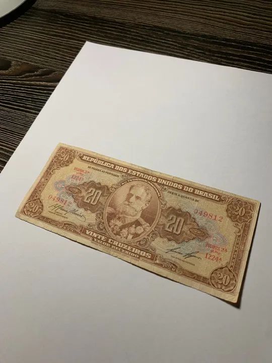 20 CRUZEIROS (2º ESTAMPA) (Deodoro da Fonseca) Série 1224 - Foto 2