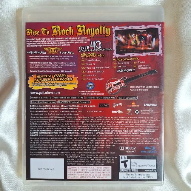 JOGO PS3 - GUITAR HERO: AEROSMITH (ACTIVISION) (2008) (IMPORTADO) - Foto 2