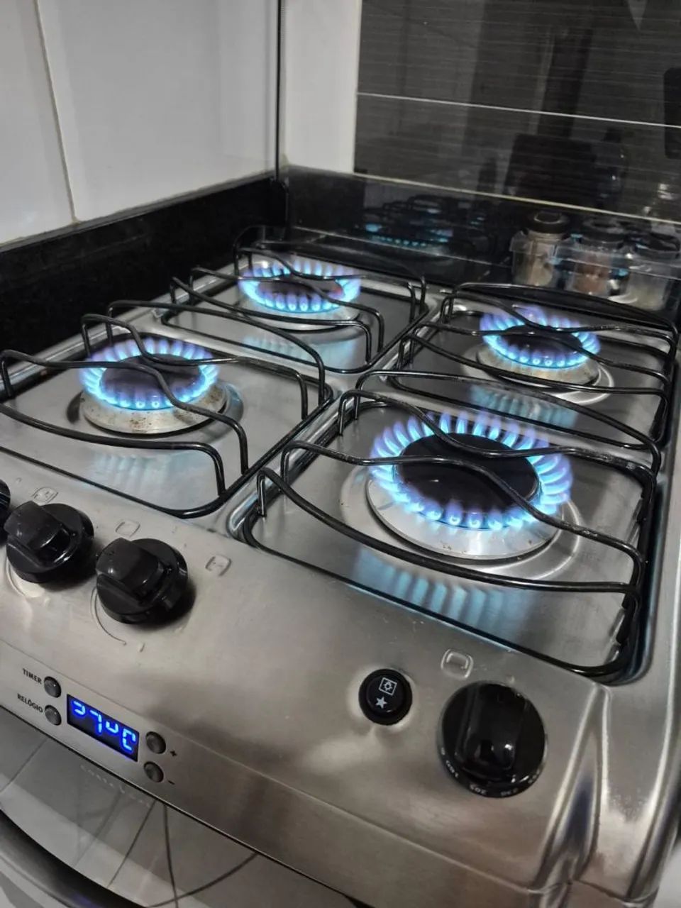 Fogão de embutir Electrolux 4 bocas com tampa de vidro - Foto 5