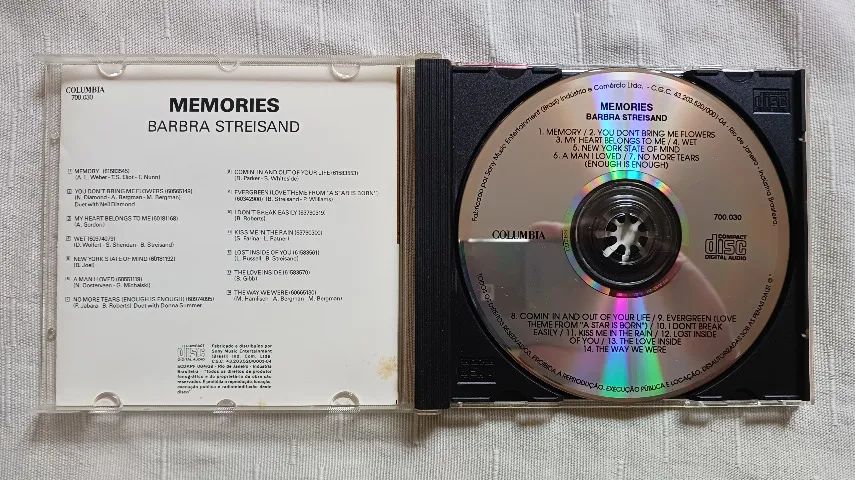 Cd Barbra Streisand - Memories - Ótimo Estado - Foto 2