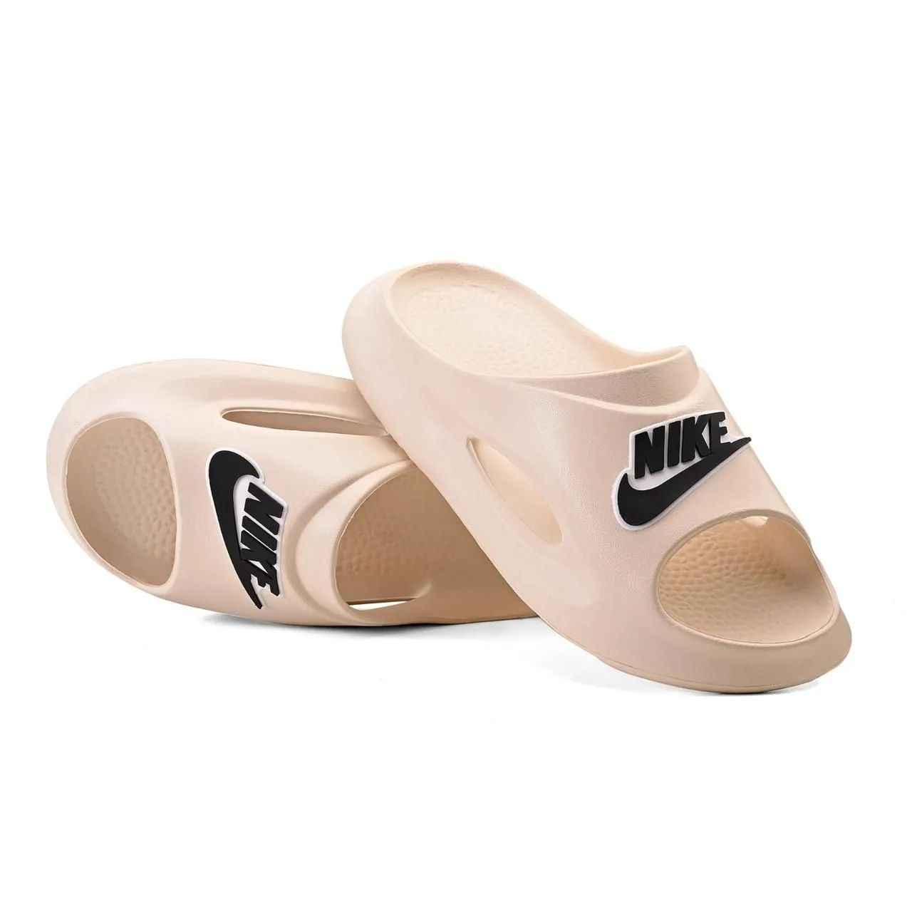 SANDÁLIAS NIKE SLIDE - BEGE E PRETA  - Foto 2