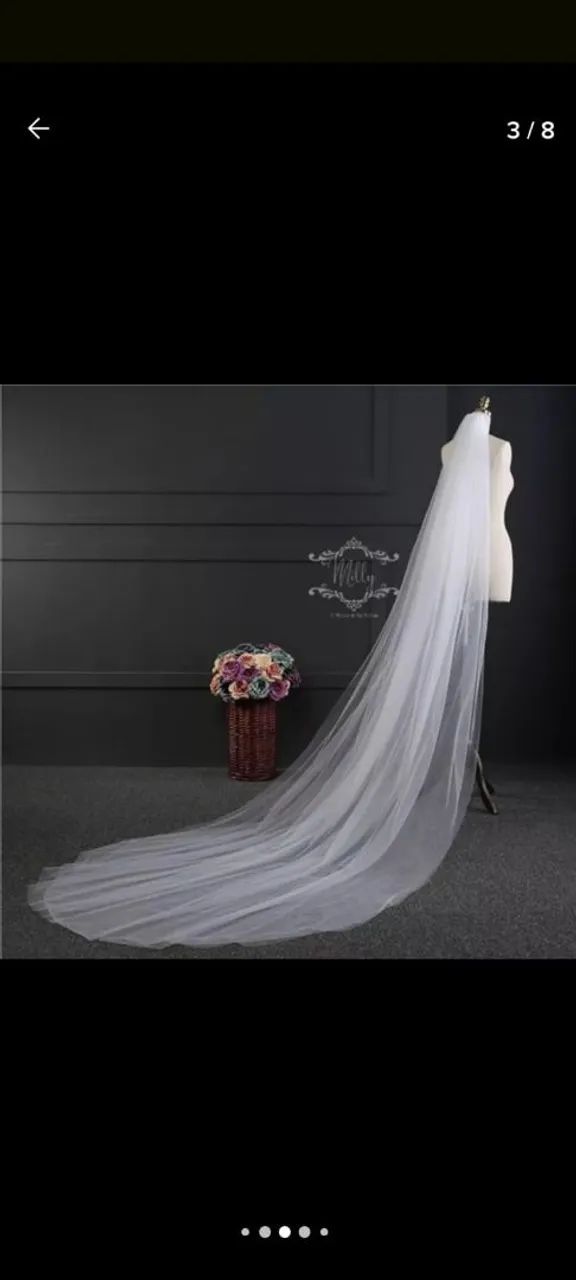 Vestido de noiva branco - cetim bucol - Foto 3