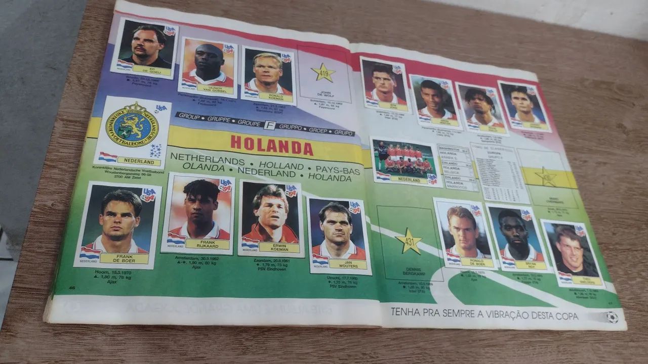 Álbum de figurinhas Copa do Mundo 1994 - Foto 4