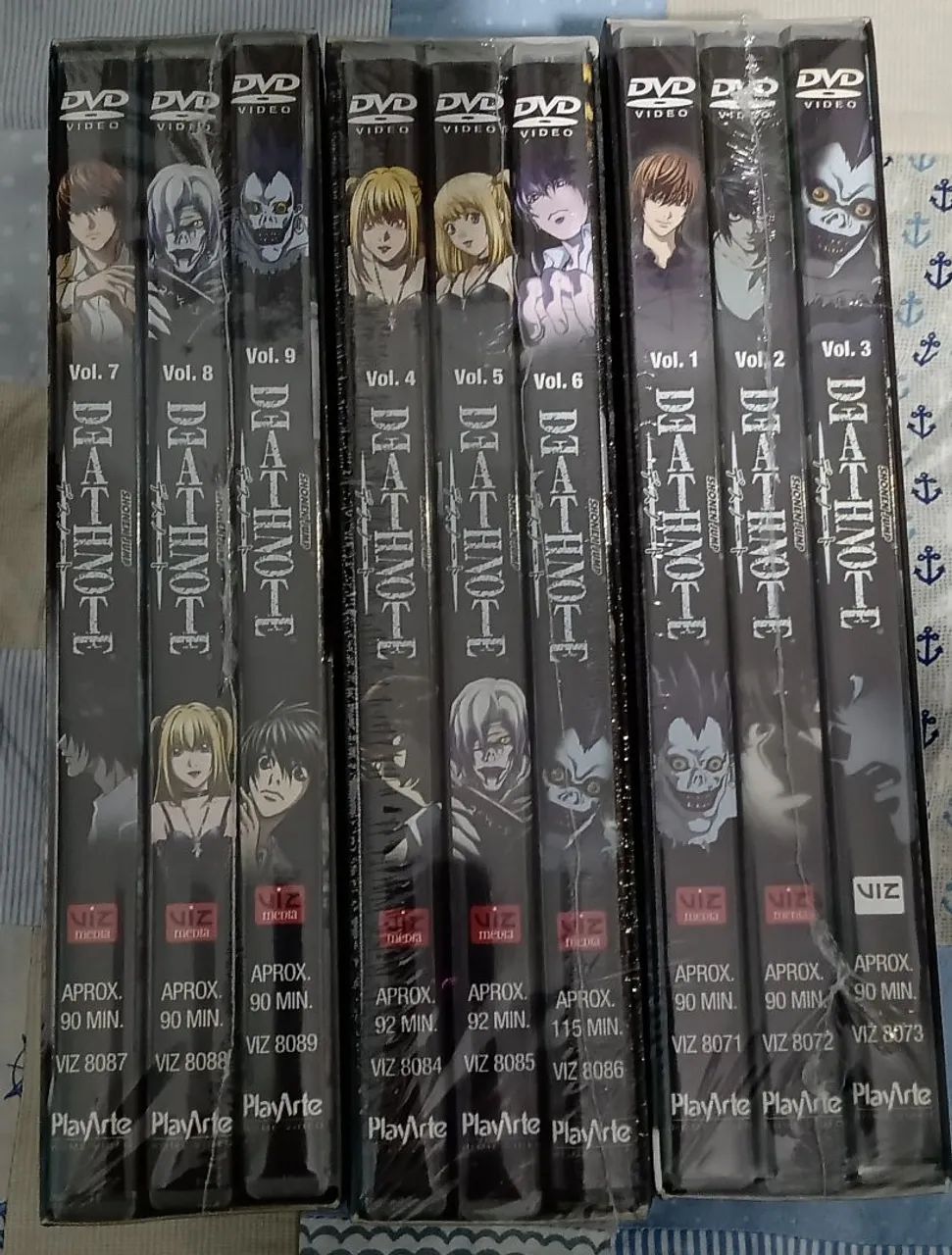 Death Note - Box Completo (3 Volumes) DVD ORIGINAIS E LACRADOS