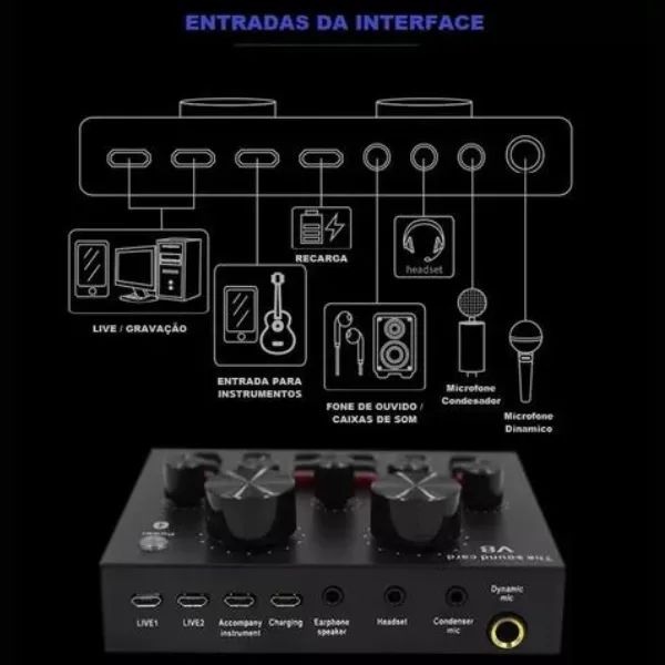 Kit Profissional Com Microfone Condensador Braço Articul - Foto 5