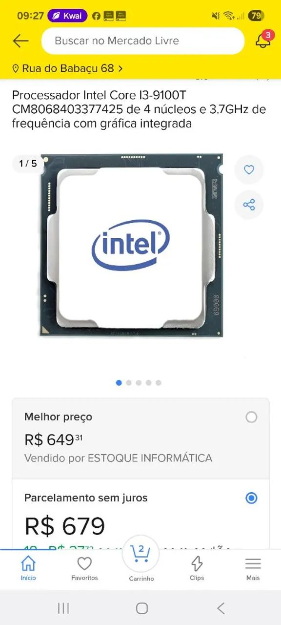 i3 9th Generation Processor64307866529154121