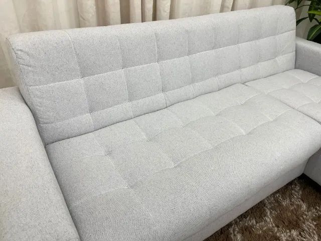 Sofá Colorado com Cheise 2.13m Linho- Produto Novo Entrega Rápida - Foto 4
