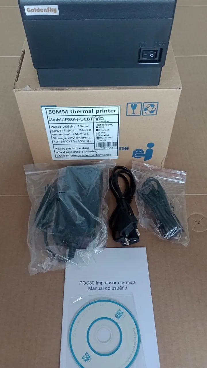Impressora Não Fiscal Térmica Bluetooth 80 milímetros USB Ethernet Com Guilhotina - Foto 2