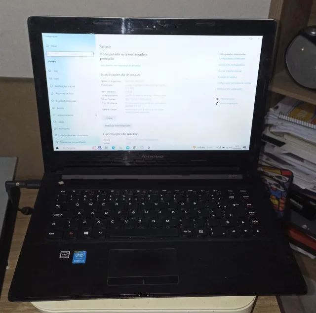 Notebook Lenovo G 40-70 com processador core i3-5005u@2.00ghz, SSD 240GB, 8GB de memória