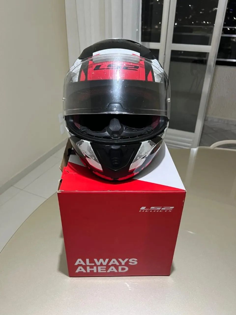 CAPACETE LS2 FECHADO COM NARIGUEIRA  - Foto 5