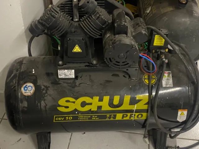 Compressor De Ar 2hp 10 Pés 110 Litros Pro Csv 10/110 Schulz Cor Preto 220V