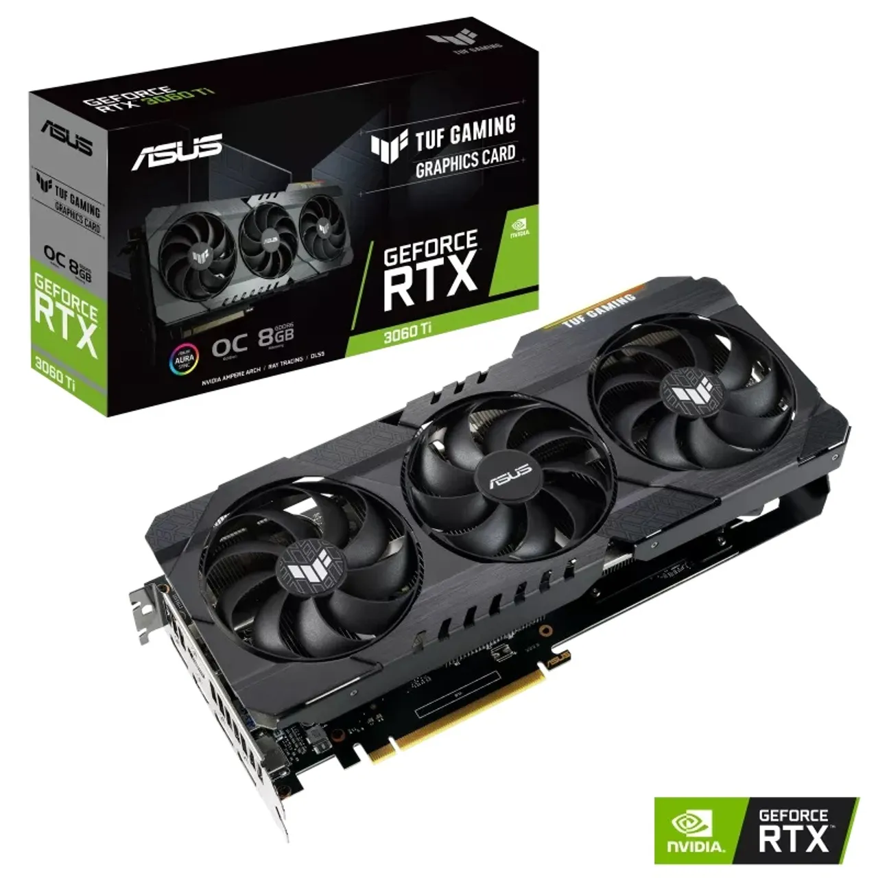 Placa de Vídeo Gamer ASUS TUF GeForce RTX3060 O12G