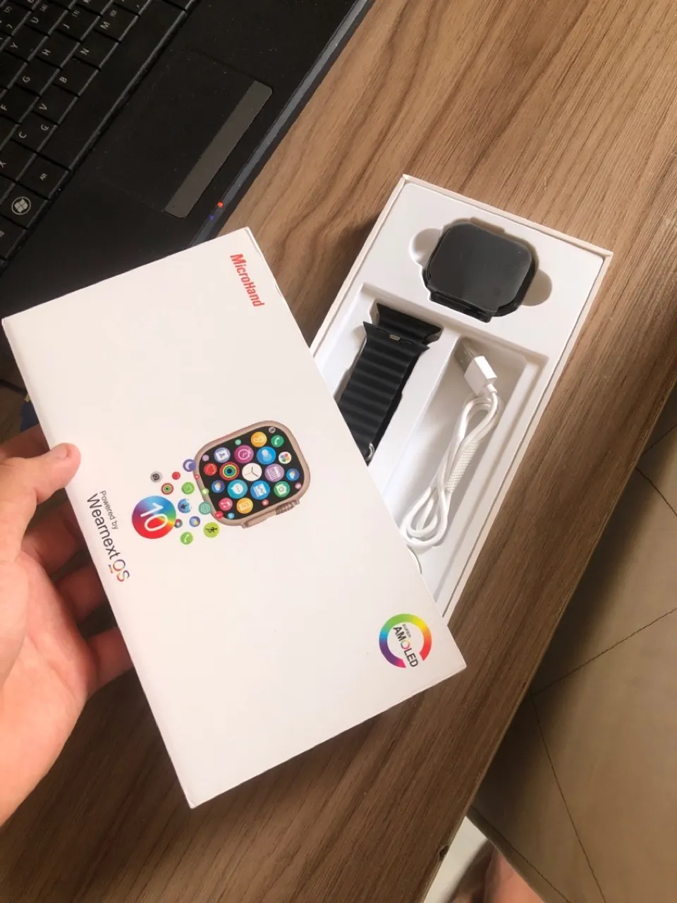 smartwarch w69 ultra tela amoled NA CAIXA!!