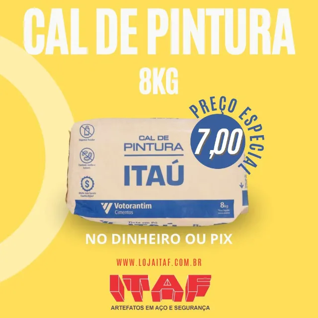 Cal para Pintura - Acabamento Fosco e Econômico