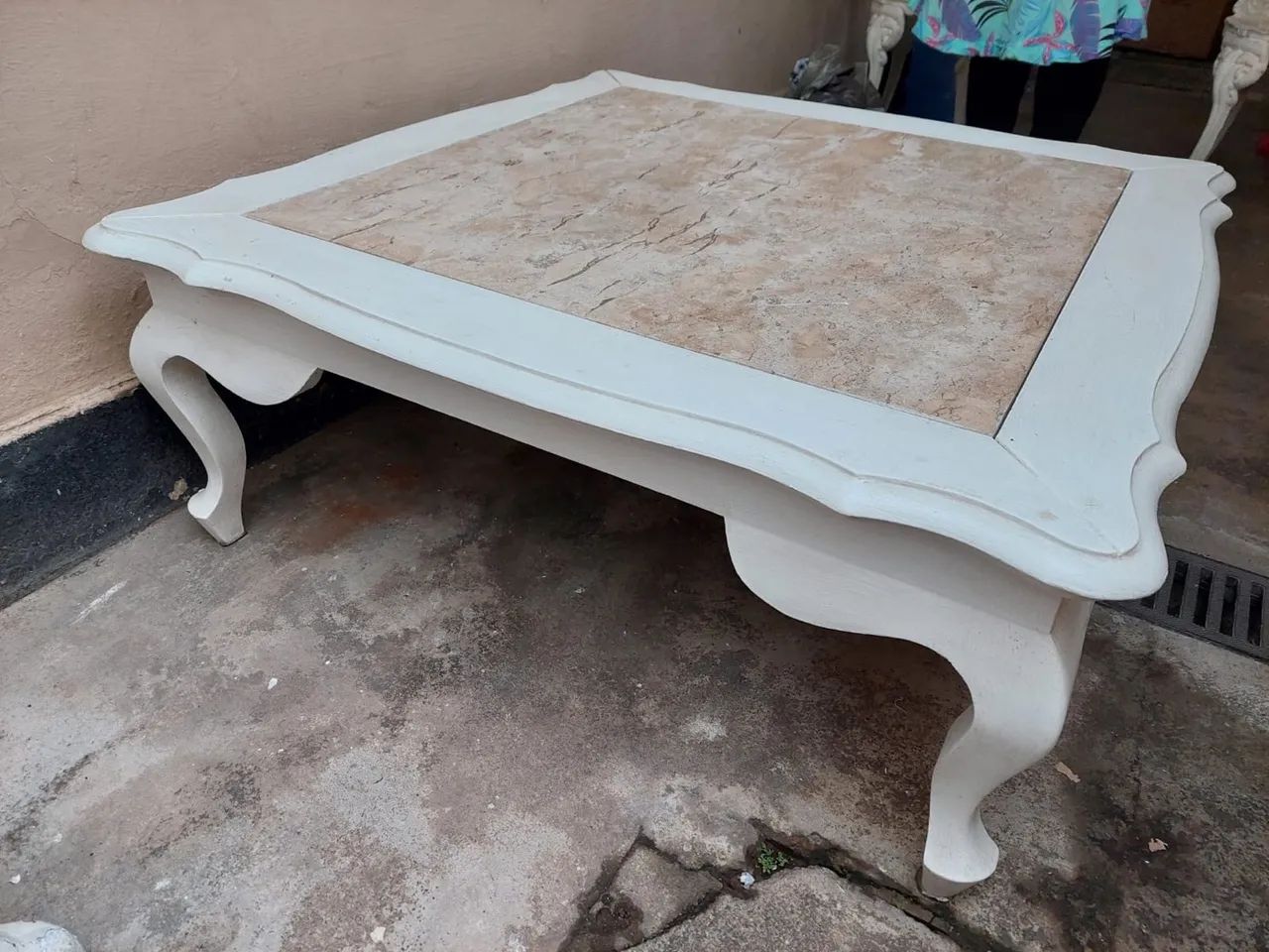 Mesa de centro com mármore. - Foto 2