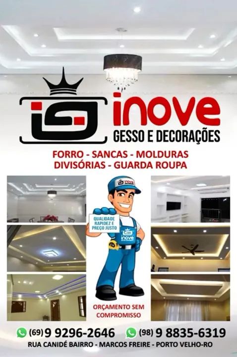 65 reais o metro do forro de gesso - Foto 6