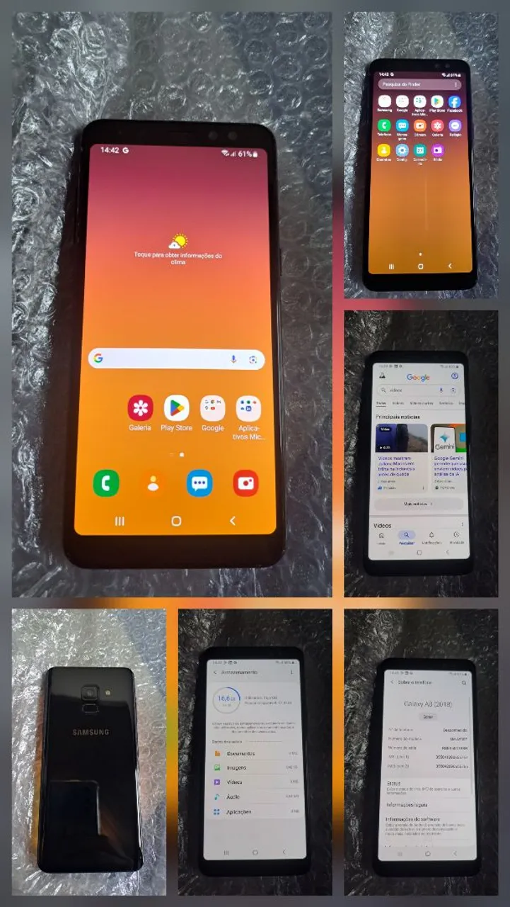 Samsung a8 64gb todo original com nota