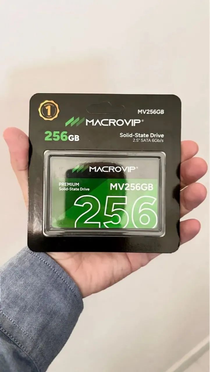 Ssd 256gb Macrovip Sata 3 2.5 Mv256gb 520/450 Mb/s Cor Preto