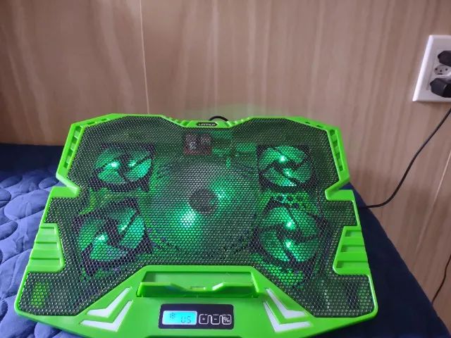 Cooler Gamer Multilaser Ac292 P/ Notebook Warrior 5 Fans Led - Foto 4