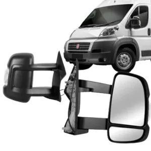 Retrovisor Fiat Ducato 2018 A 2024 Manual Com Pisca Braço Longo PREÇO UNITARIO