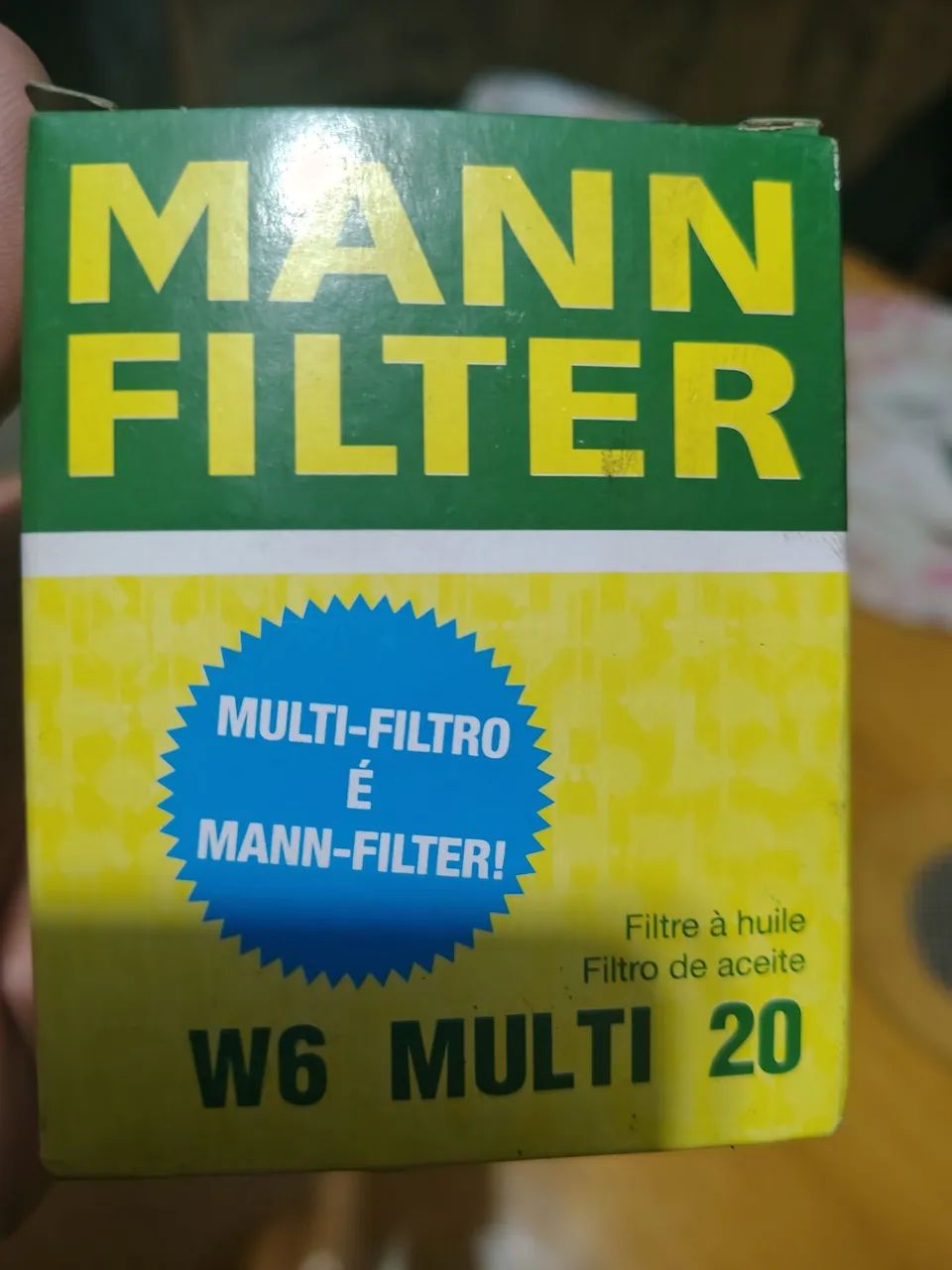 Filtro de oleo motor Mann Filter W6 Multi 20 