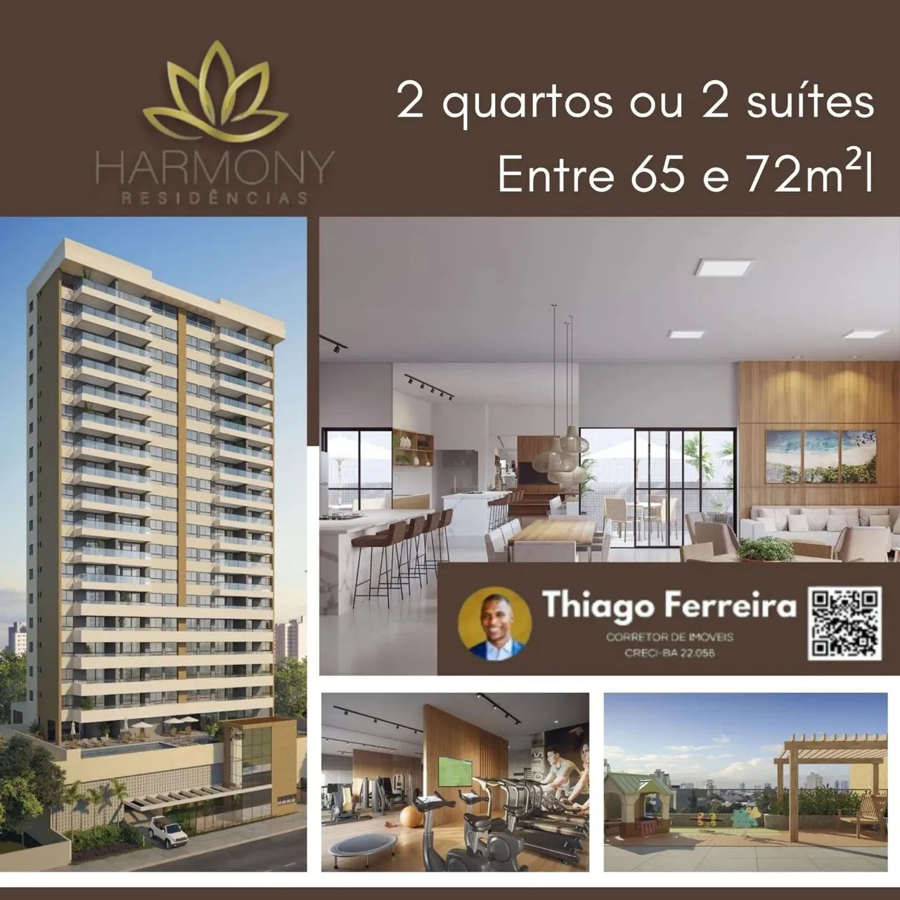 Harmony Residências, 2 Quartos, Opções De 65M² E 72M² E 2 Vagas De Garagem. 1LP6KHF