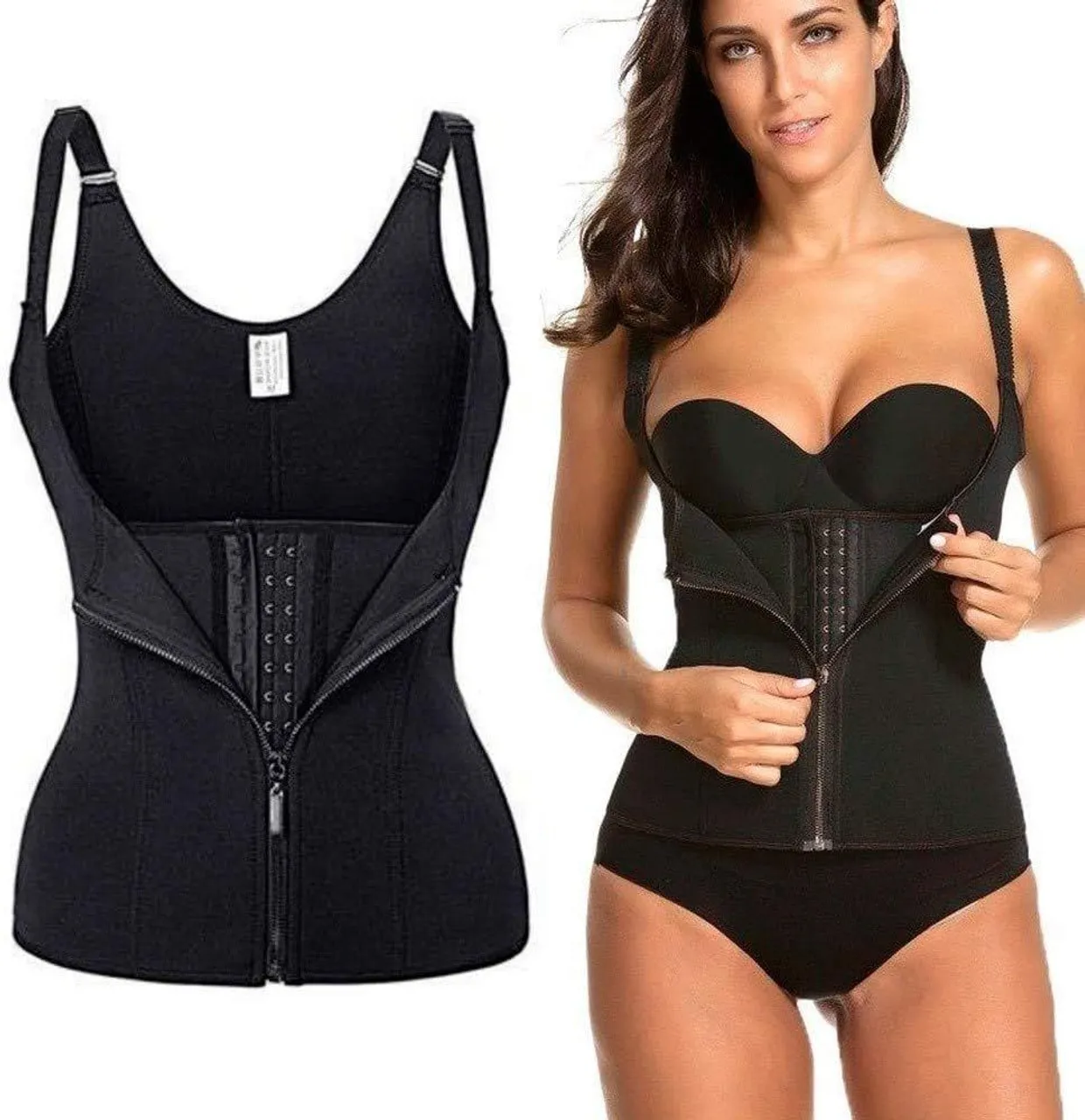 Faixa modeladora cintura e barriga - efeito push-up