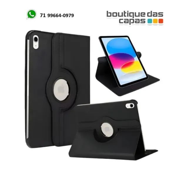 Capa GIRATORIA 360 Couro Para iPad 11" A16 11 Polegadas 2025 A3354 A3355 A335