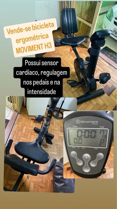 Bicicleta Ergométrica Movement H3 - Com Sensor Cardíaco
