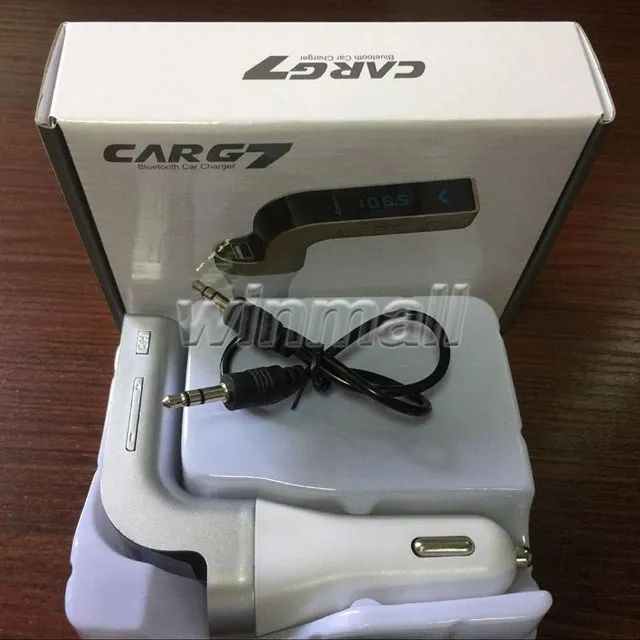 Transmissor FM Carg7 Bluetooth Carregador Veicular G7 USB - Foto 2