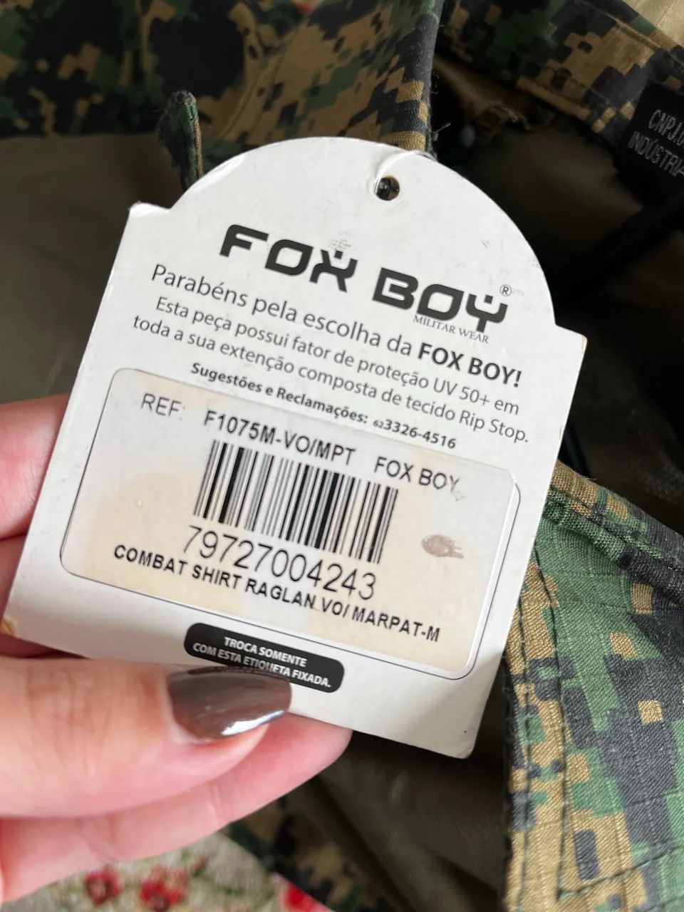 CAMISA TÁTICA MANGA LONGA FOX BOY - Foto 5