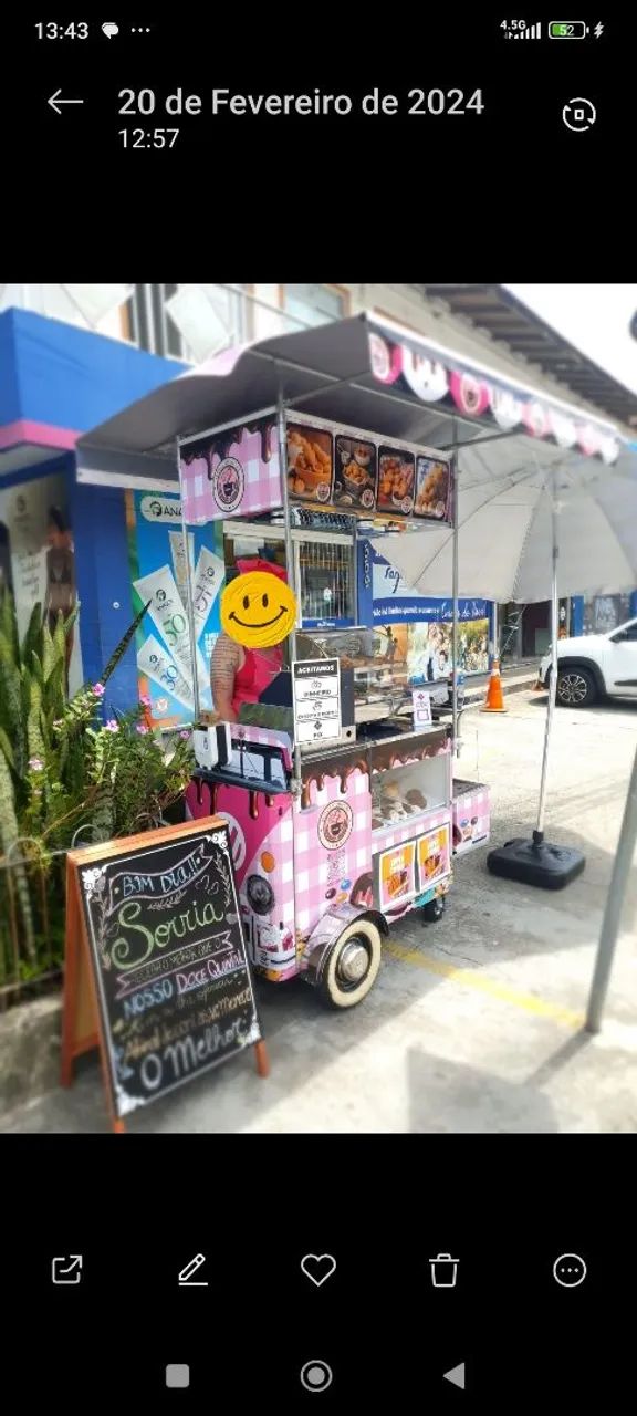 Carrinho Food Kombi para venda de Pastel, Salgados e Batatas Completo?