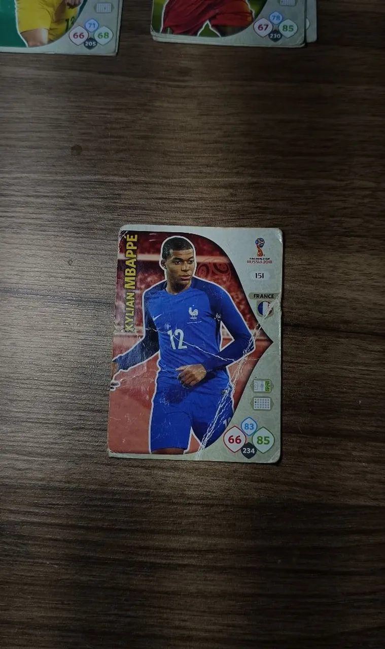 cartas colecionáveis da copa do mundo de 2018