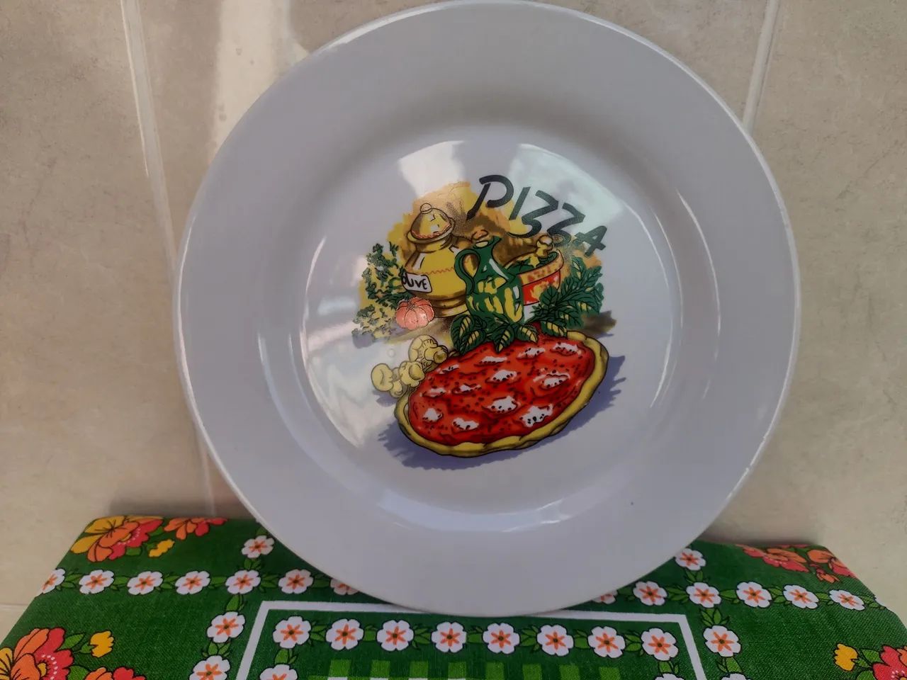 Prato decorativo de pizza vintage - Foto 2