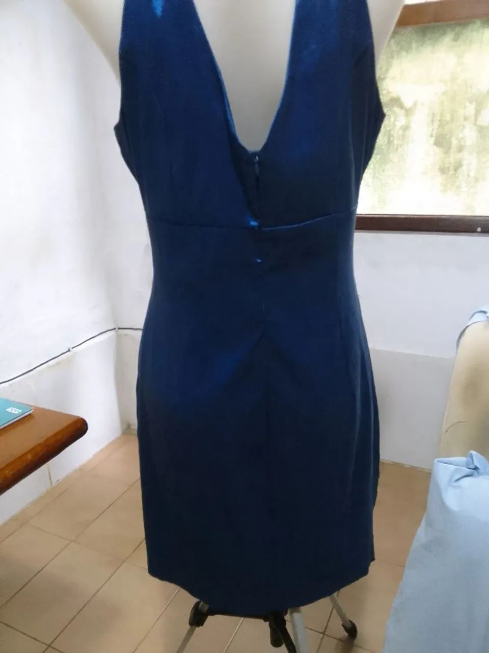58_ Vestido Azul Elegante - Foto 3