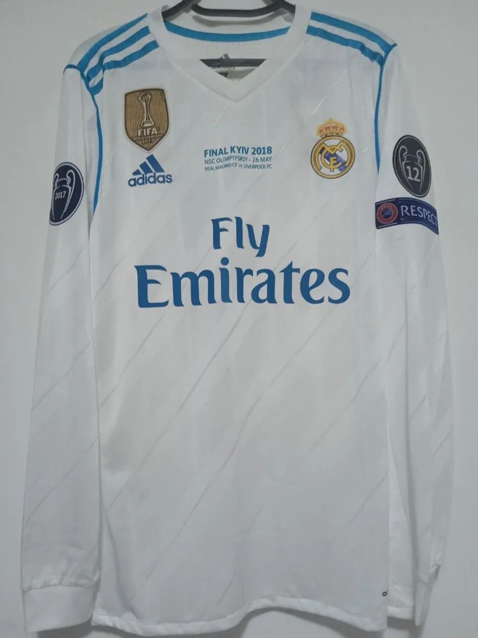 Camisa Real Madrid Final Champions 2017 / 2018 #7 Ronaldo Jogo
