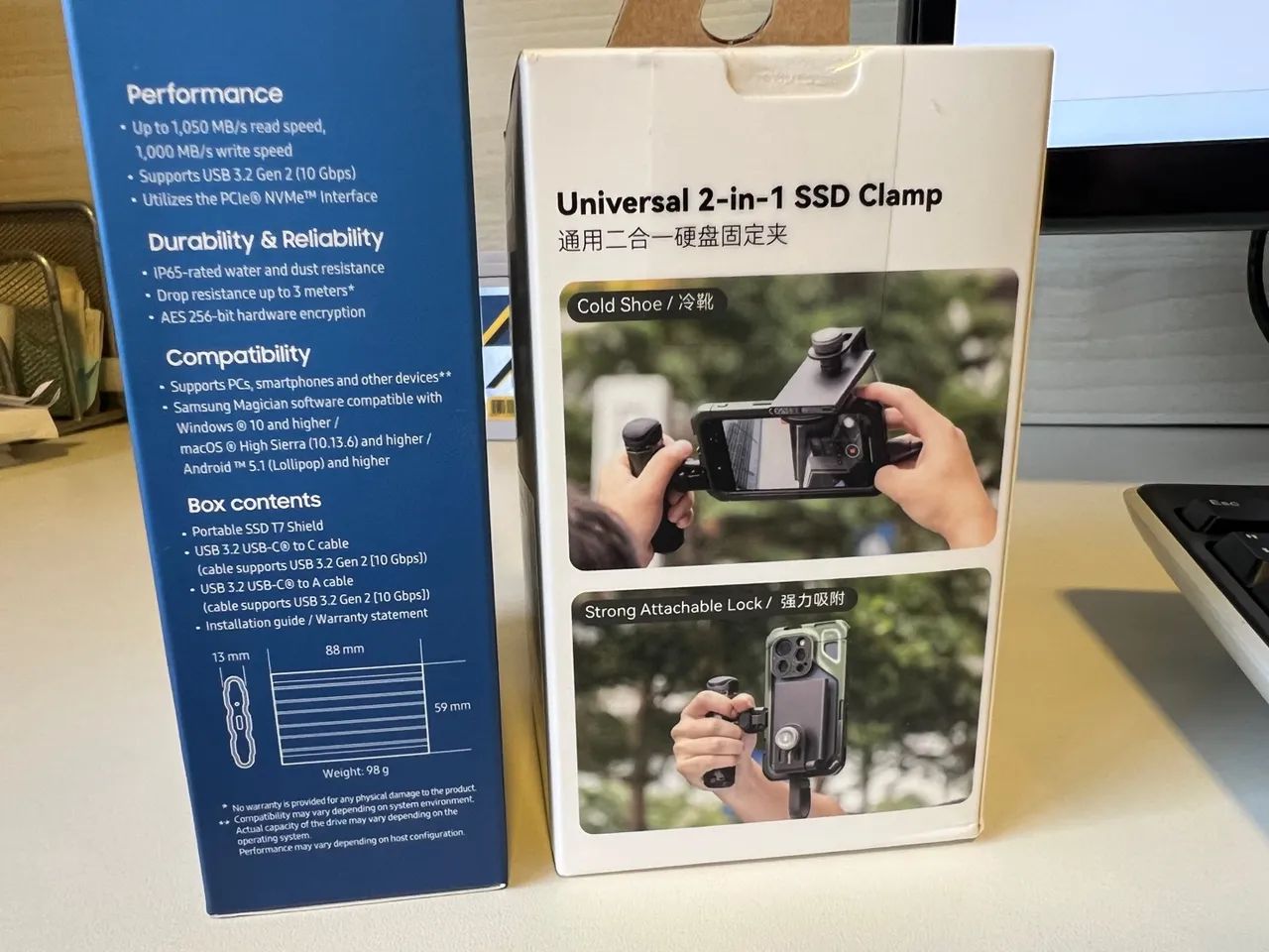 Samsung  T7 ssd 4TB com suporte SmallRig - Foto 2