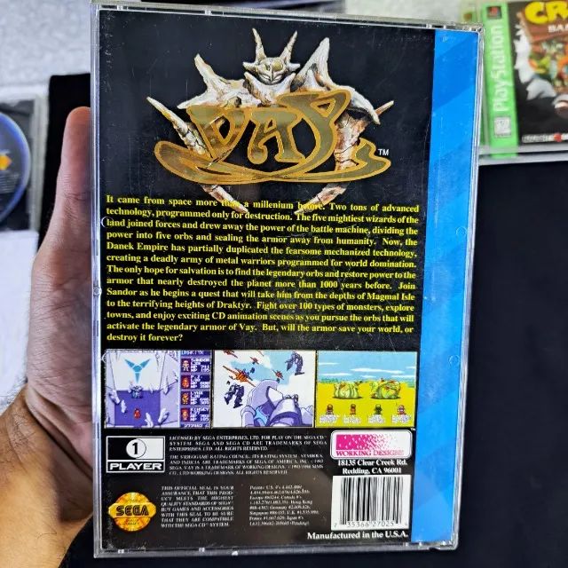 Vay Longbox Completo Original Sega Cd - Mega Drive. RPG - Frete