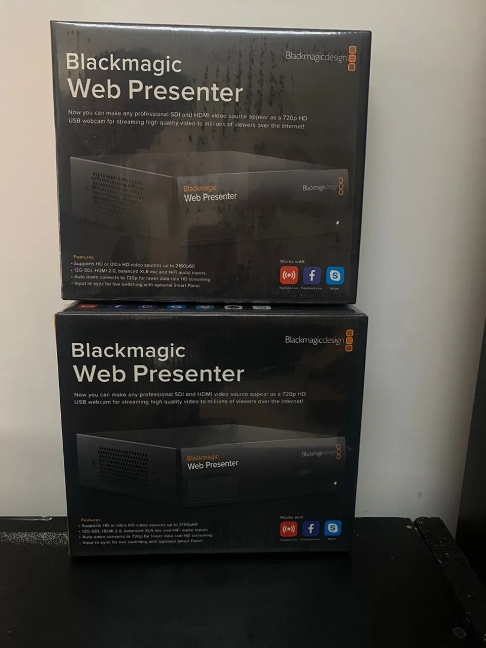 KIT 2 Web presenter + 7 caixas de som e 1 subwoofer ativo