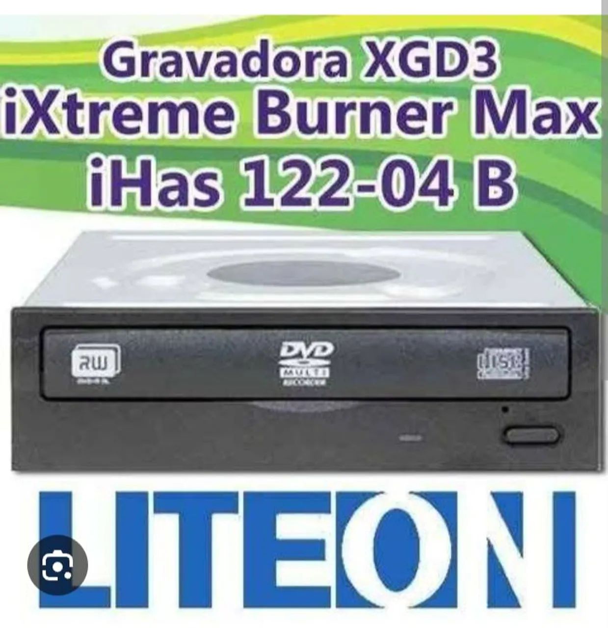Gravador de DVD Liteon iHas 122-04 B para gravar jogos de Xbox 360 inteiro 