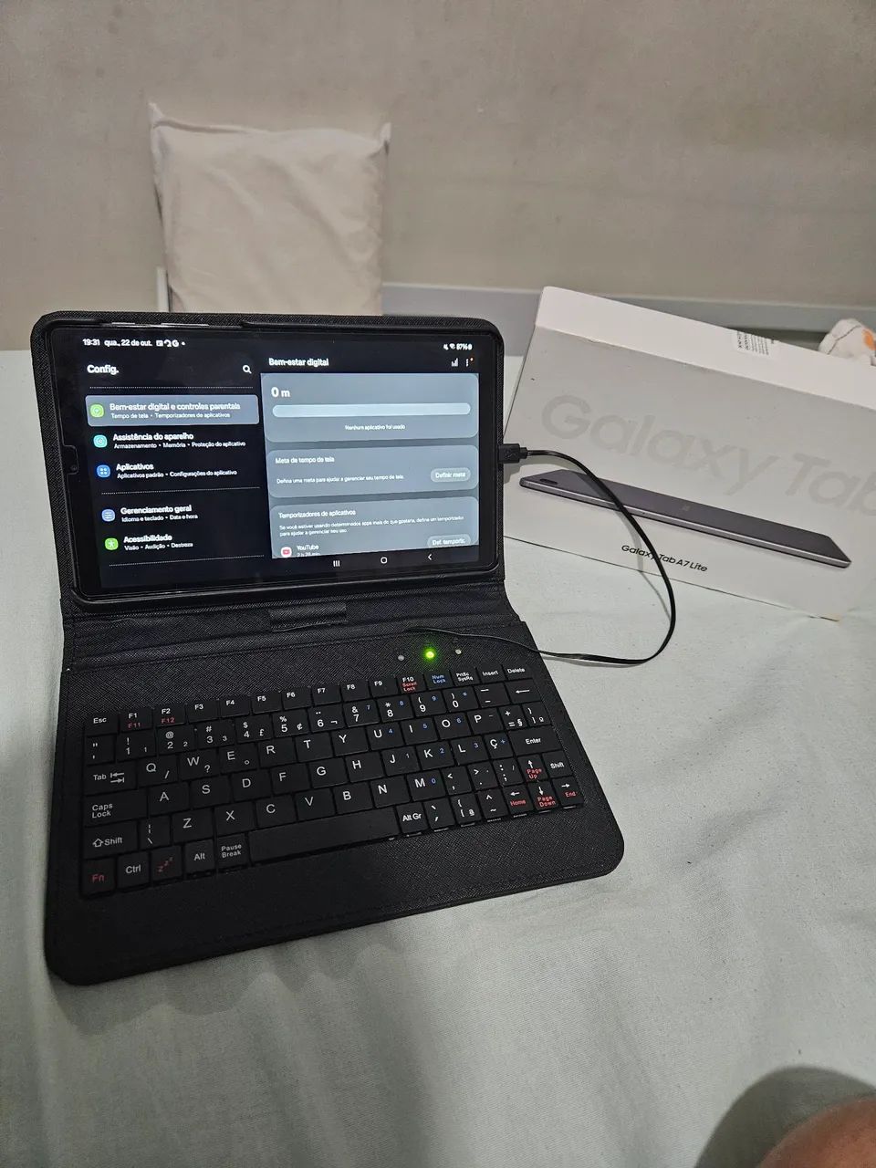 Galaxy Tab A7 Lite + Teclado + Case64169279280898123