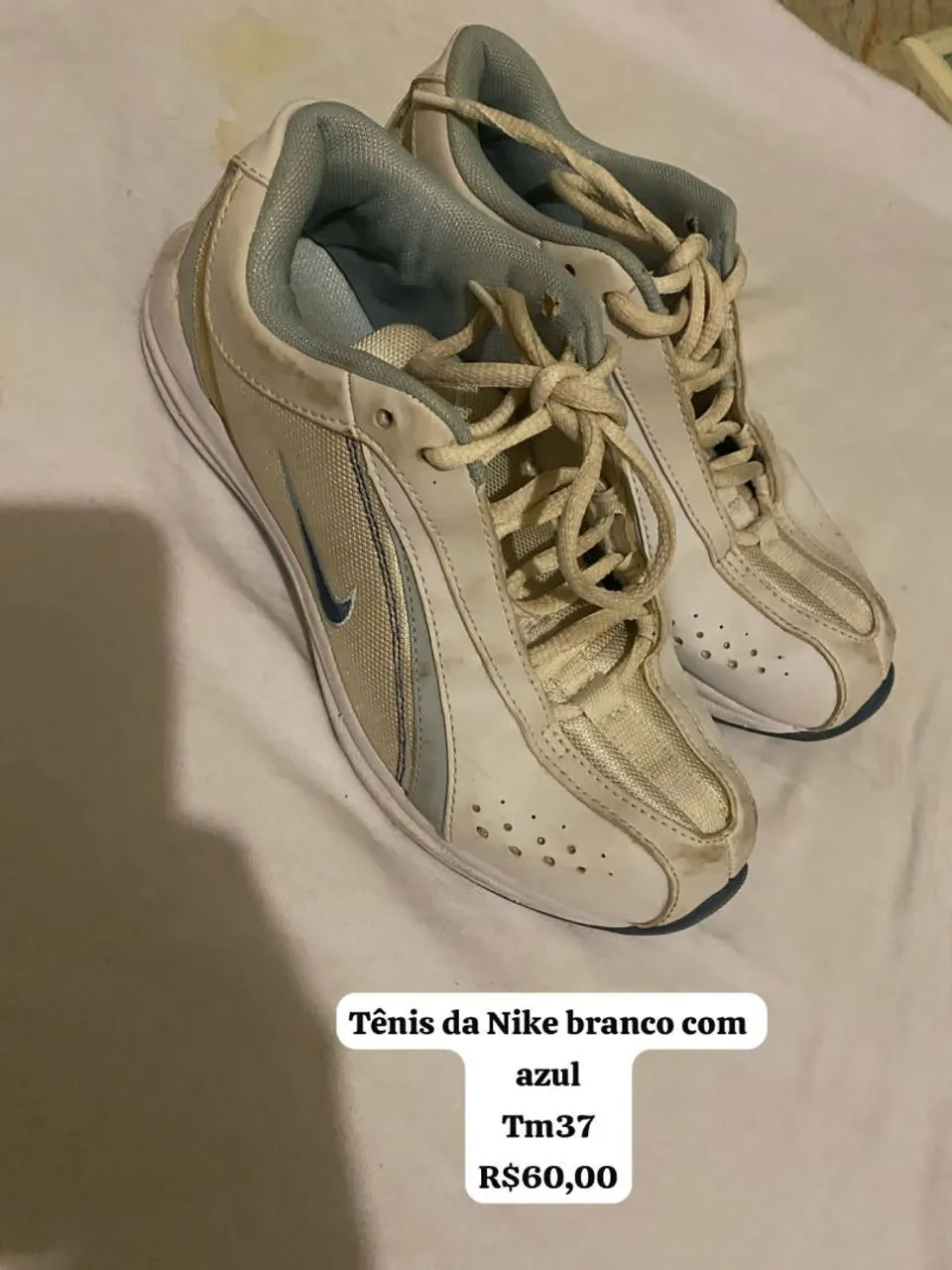 Tênis Nike Branco com Azul